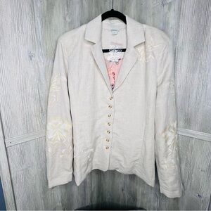Sundance Monet Linen Blend Blazer Jacket